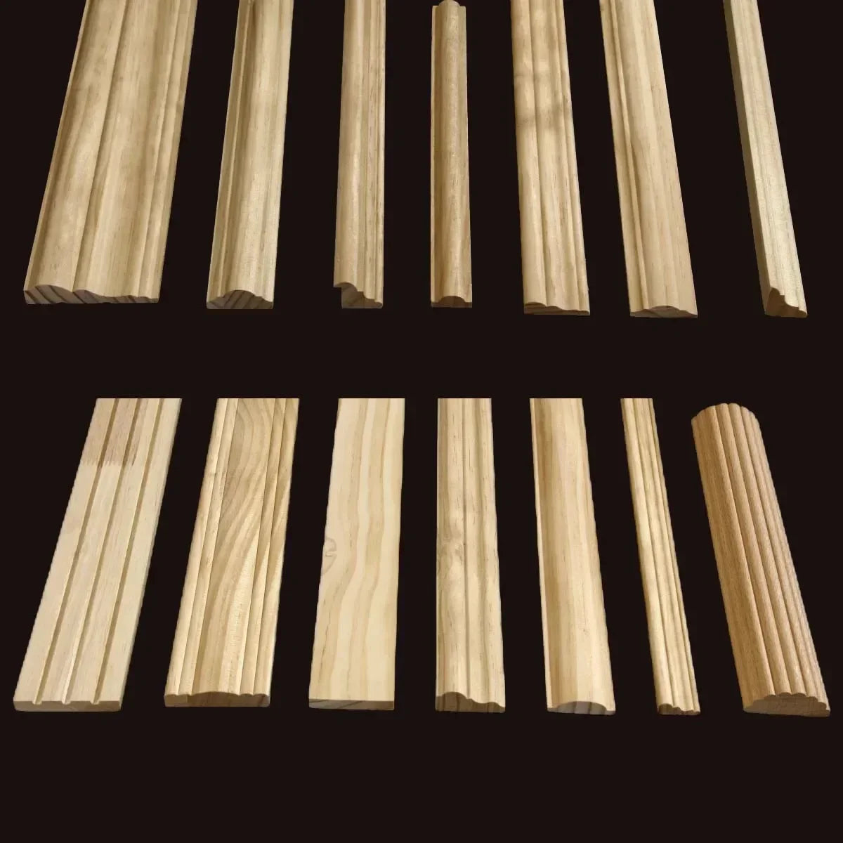 Decorative Wood Moldings Wooden Furniture Applications Decals for Walls Wood Corner Cabinet Applique Home Decor Items Figurines