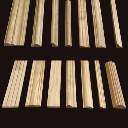 Decorative Wood Moldings Wooden Furniture Applications Decals for Walls Wood Corner Cabinet Applique Home Decor Items Figurines
