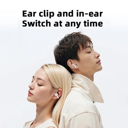 Wireless Bluetooth in ear or clip on earphones Q10 dual earphones for long-distance noise reduction and sports music headphones