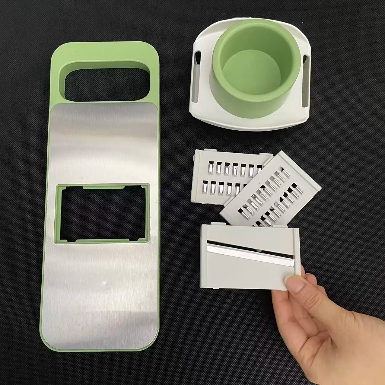Slicer Stainless Steel Vegetable Slicer with 3 Blades Julienne Slicer Cutter for Potato Carrot
