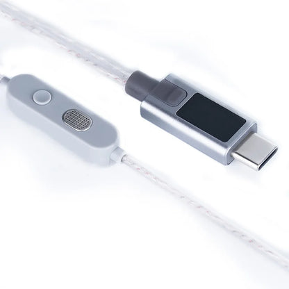 KZ M2 Cable OFC Silver-Plated DAC Type C Dual-Mic Upgraded Earphone Wire