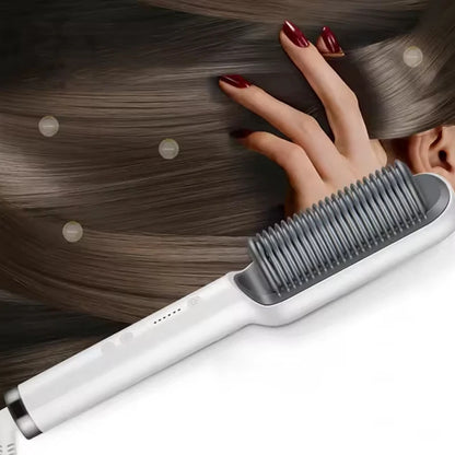 Hot Selling Professional Straight Hair Comb Portable Ceramic Coating Straight Hair Brush Salon Women'S Styling Tool