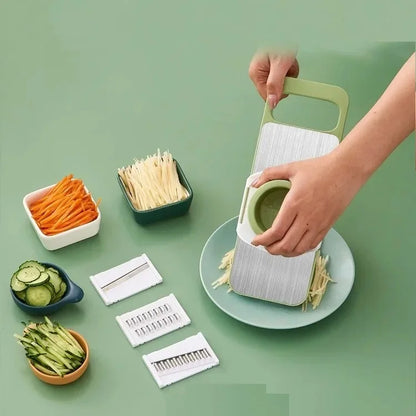 Slicer Stainless Steel Vegetable Slicer with 3 Blades Julienne Slicer Cutter for Potato Carrot
