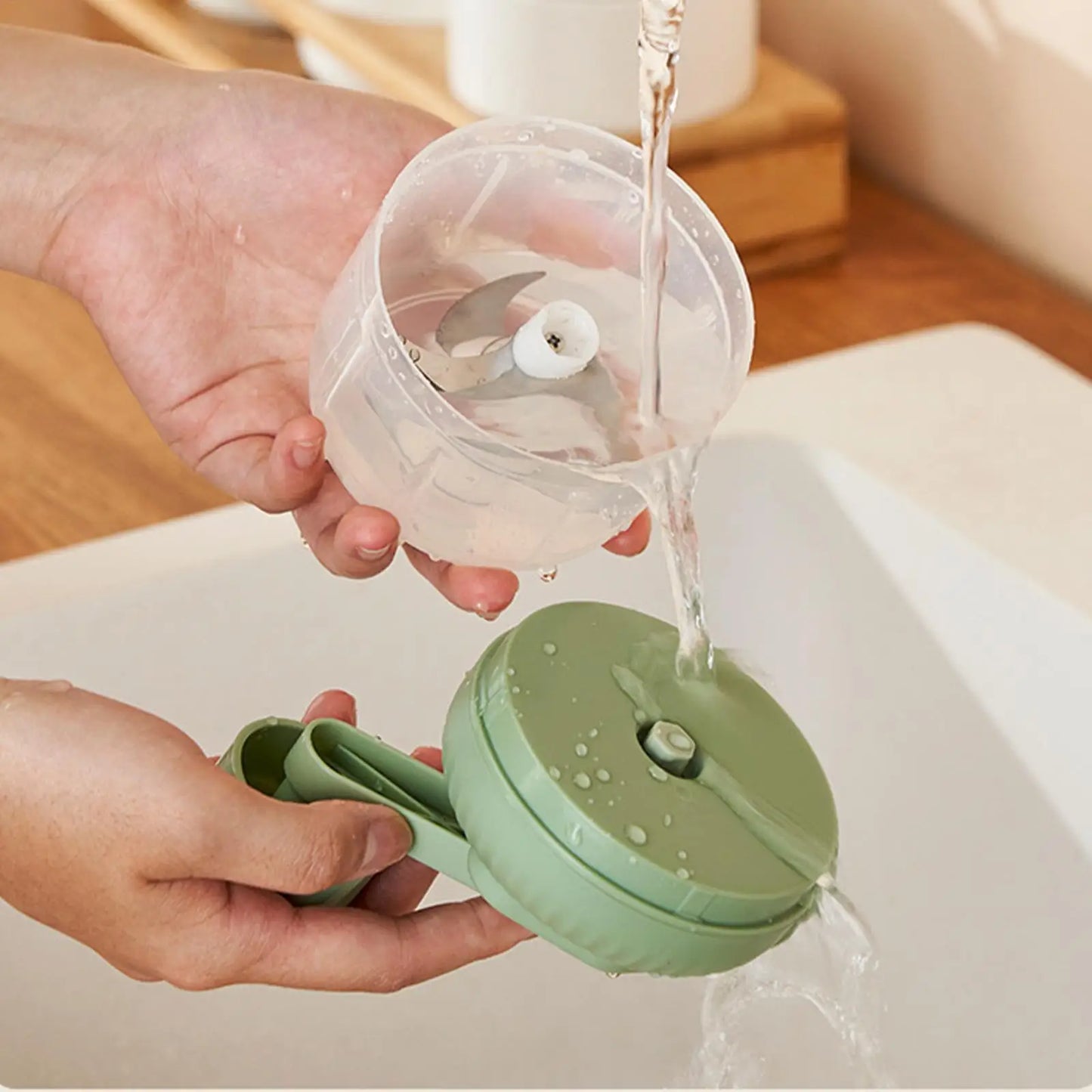 Multifunctional Vegetable Chopper Small Food Processor - Without Colour