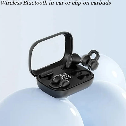 Wireless Bluetooth in ear or clip on earphones Q10 dual earphones for long-distance noise reduction and sports music headphones