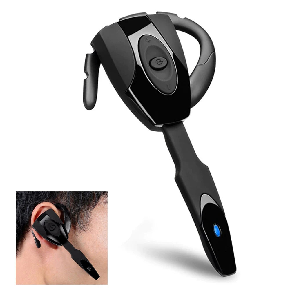 Wireless Headphones Business Earphones Bluetooth-Compatible Headset Microphone Standby Car Driving Sport Handsfree Rechargeable