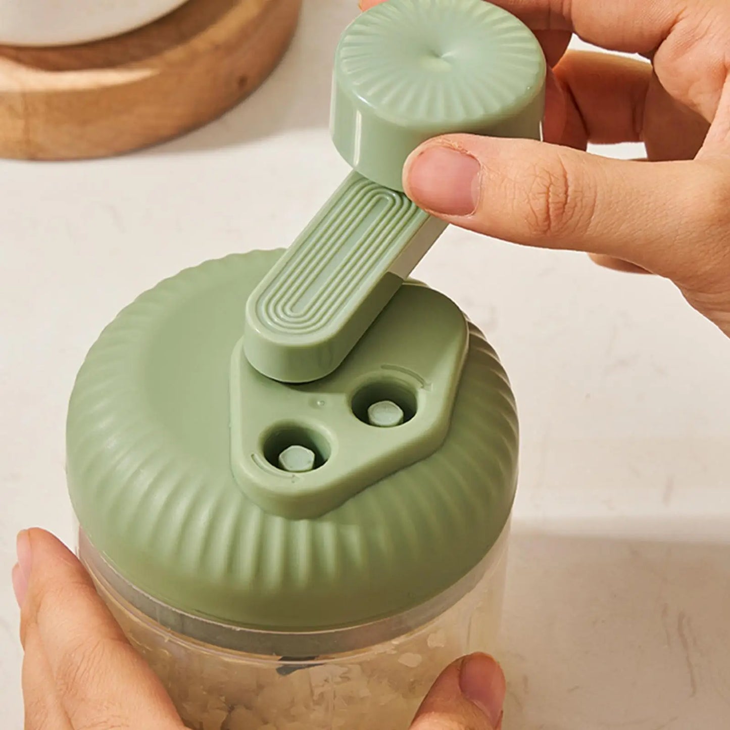 Multifunctional Vegetable Chopper Small Food Processor - Without Colour