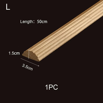 Decorative Wood Moldings Wooden Furniture Applications Decals for Walls Wood Corner Cabinet Applique Home Decor Items Figurines