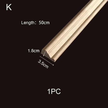 Decorative Wood Moldings Wooden Furniture Applications Decals for Walls Wood Corner Cabinet Applique Home Decor Items Figurines