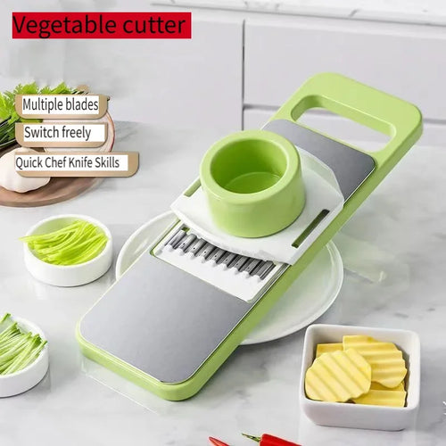Slicer Stainless Steel Vegetable Slicer with 3 Blades Julienne Slicer Cutter for Potato Carrot
