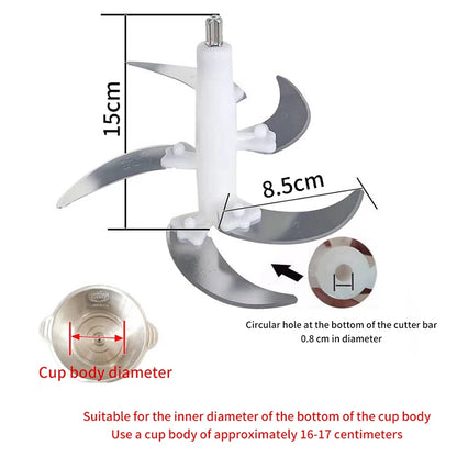 Electric Meat Grinder Blade Food Crusher Processor Replacement Spare Parts For 2L/3L/4L Meat Grinder Accessories Kitchen Tools