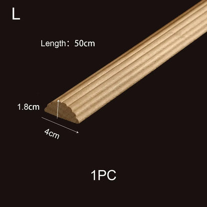 Decorative Wood Moldings Wooden Furniture Applications Decals for Walls Wood Corner Cabinet Applique Home Decor Items Figurines
