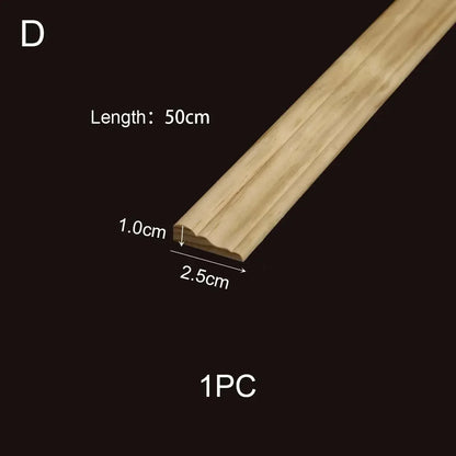 Decorative Wood Moldings Wooden Furniture Applications Decals for Walls Wood Corner Cabinet Applique Home Decor Items Figurines
