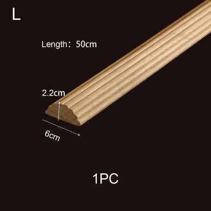 Decorative Wood Moldings Wooden Furniture Applications Decals for Walls Wood Corner Cabinet Applique Home Decor Items Figurines