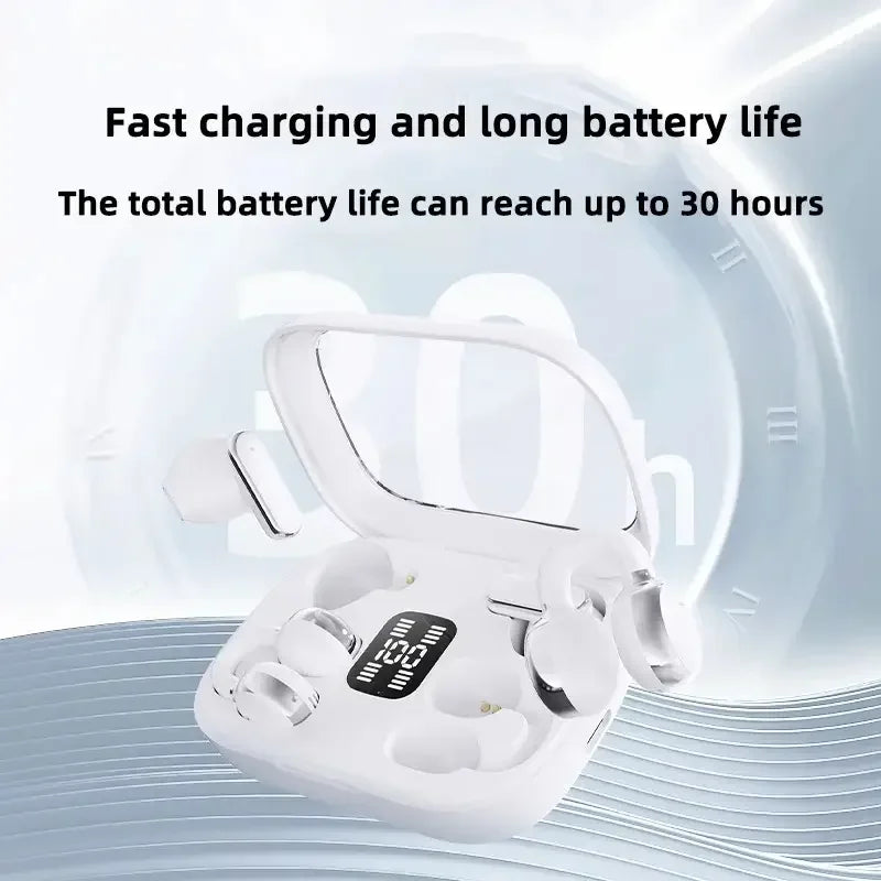 Wireless Bluetooth in ear or clip on earphones Q10 dual earphones for long-distance noise reduction and sports music headphones
