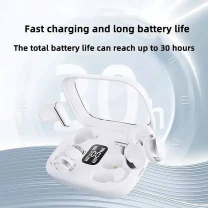 Wireless Bluetooth in ear or clip on earphones Q10 dual earphones for long-distance noise reduction and sports music headphones