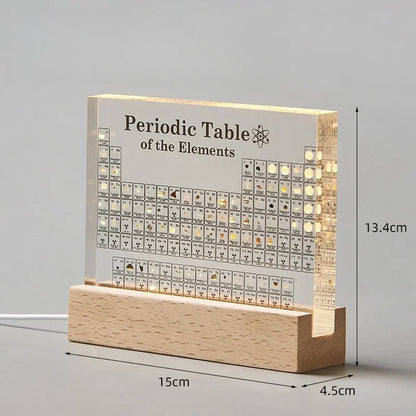 Acrylic Elements Periodic Table Mendeleev Safe Periodic Table Figurine Display Science Ornament Room Decoration Desk Accessories
