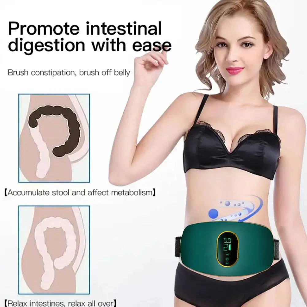 Slimming Belly Belt Massager Losing Weight Fat Burn Ardente Fitness Celulite Abdominal Corporal Massagem Massageador Stimul G4V3