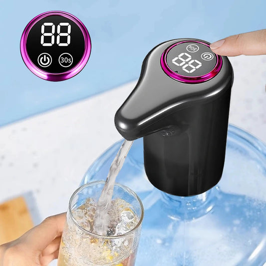 Electric Water Pump, Automatic Intelligent Household Bottled Purified Water Dispenser, USB Charging, Wireless Water Pump