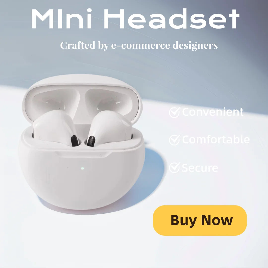 Fashion Wireless Headset - Stylish Bluetooth Headphones for Music And Calls Hifi Sound Earphones Headset Game