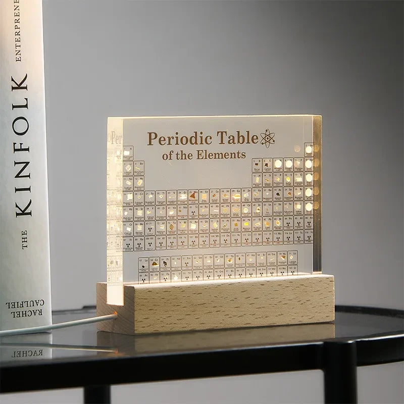 Acrylic Elements Periodic Table Mendeleev Safe Periodic Table Figurine Display Science Ornament Room Decoration Desk Accessories