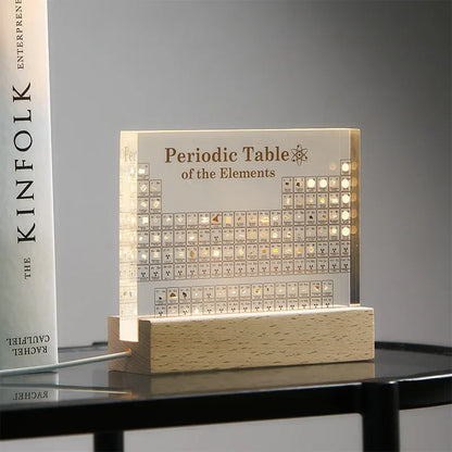 Acrylic Elements Periodic Table Mendeleev Safe Periodic Table Figurine Display Science Ornament Room Decoration Desk Accessories