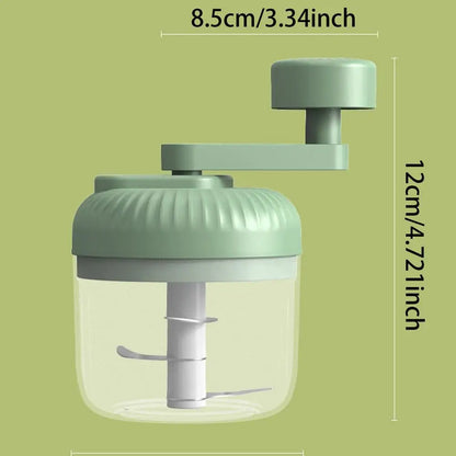 Multifunctional Vegetable Chopper Small Food Processor - Without Colour