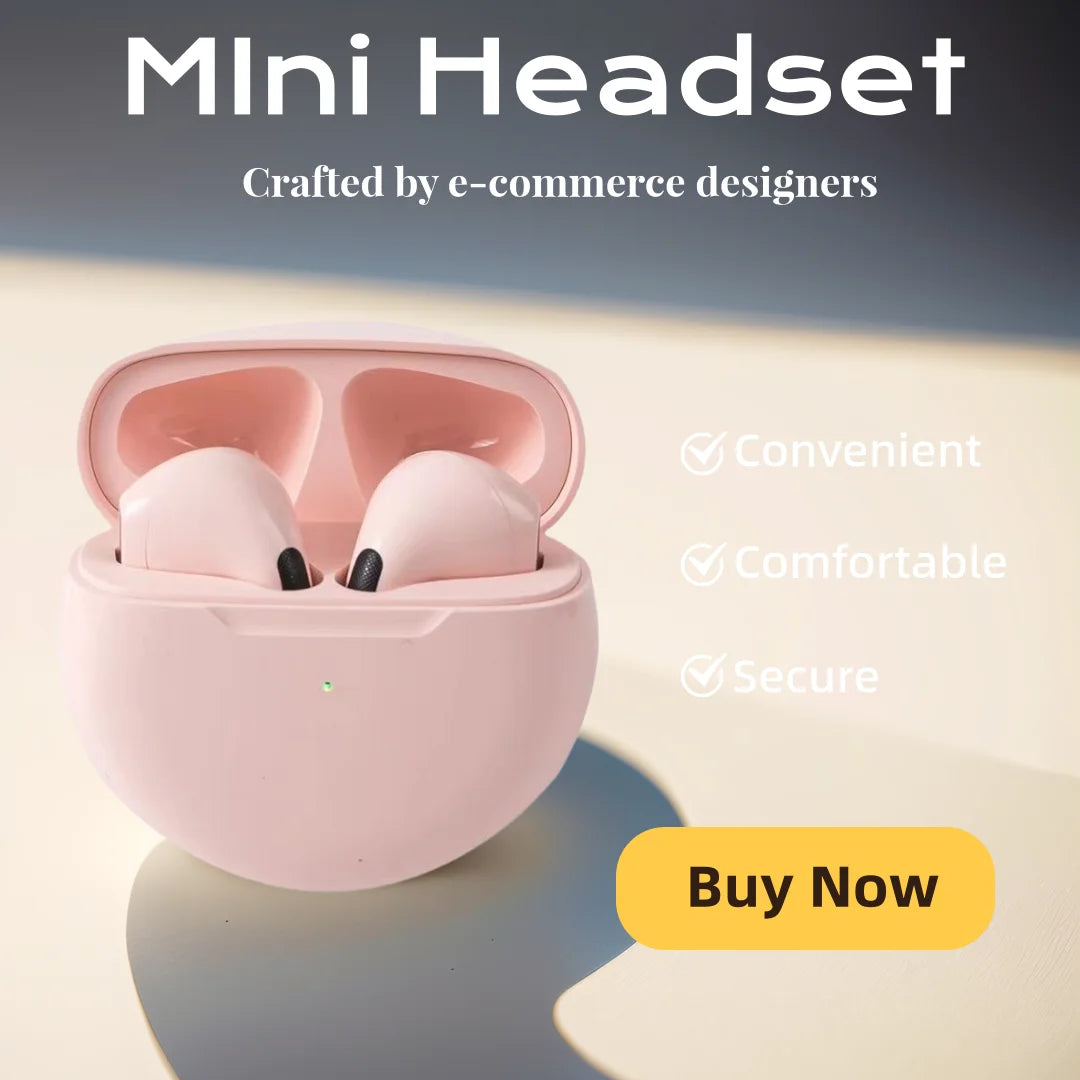 Fashion Wireless Headset - Stylish Bluetooth Headphones for Music And Calls Hifi Sound Earphones Headset Game