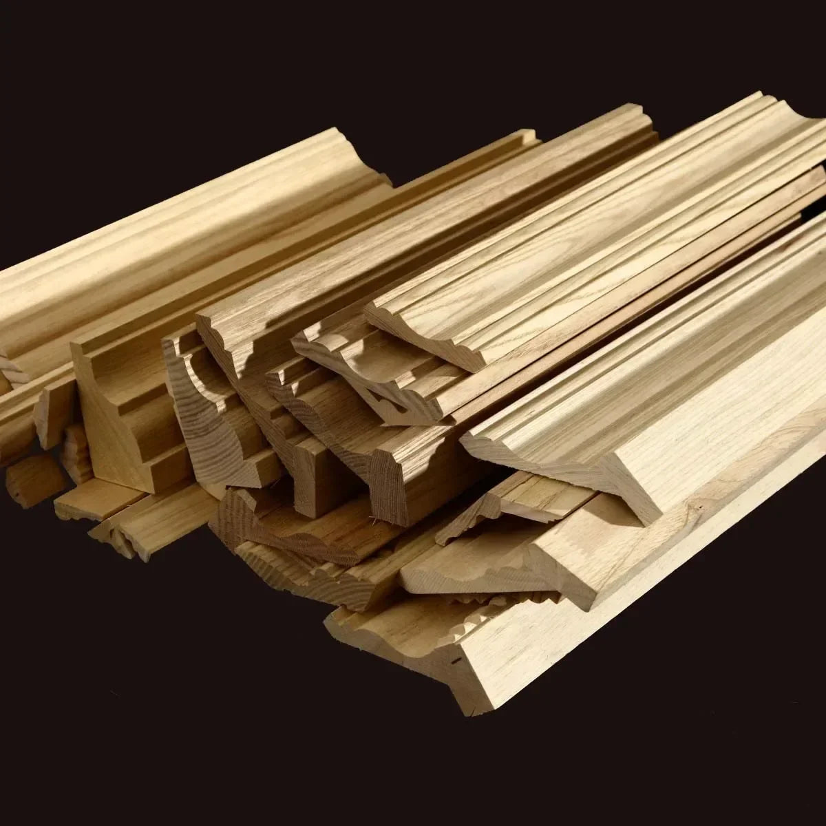 Decorative Wood Moldings Wooden Furniture Applications Decals for Walls Wood Corner Cabinet Applique Home Decor Items Figurines