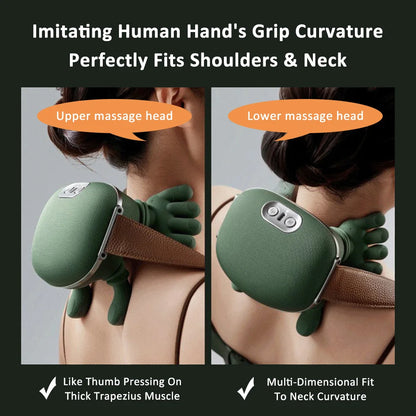Electric Bionic Neck Shoulder Massager Kneading Massager - Buy 1 Get 1
