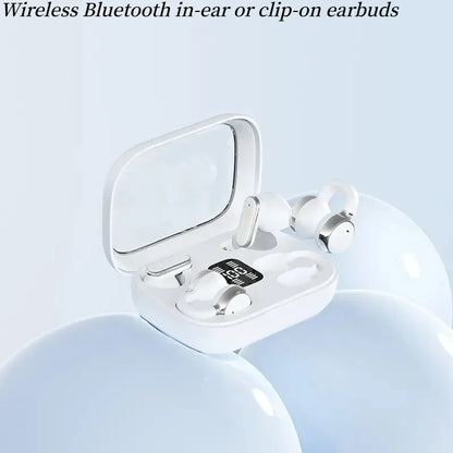 Wireless Bluetooth in ear or clip on earphones Q10 dual earphones for long-distance noise reduction and sports music headphones