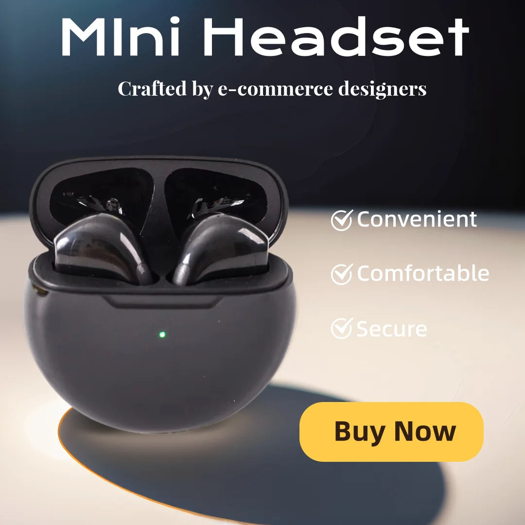 Fashion Wireless Headset - Stylish Bluetooth Headphones for Music And Calls Hifi Sound Earphones Headset Game