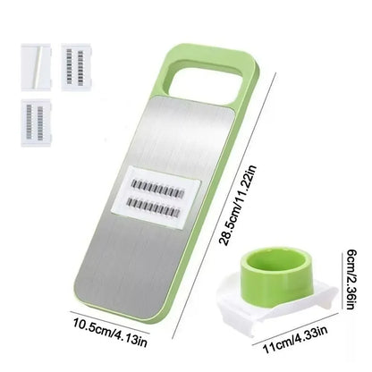 Slicer Stainless Steel Vegetable Slicer with 3 Blades Julienne Slicer Cutter for Potato Carrot