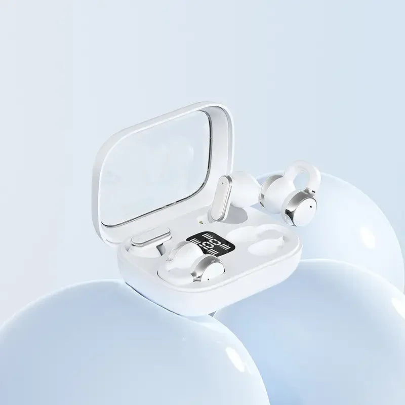 Wireless Bluetooth in ear or clip on earphones Q10 dual earphones for long-distance noise reduction and sports music headphones